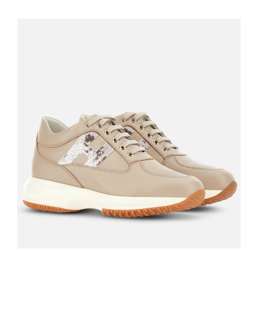 Interactive Logo Patch Sneakers