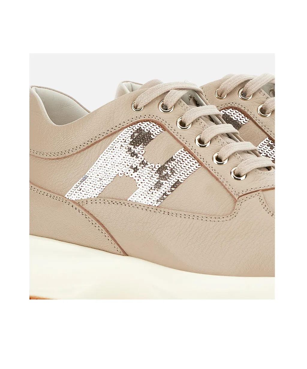 Interactive Logo Patch Sneakers