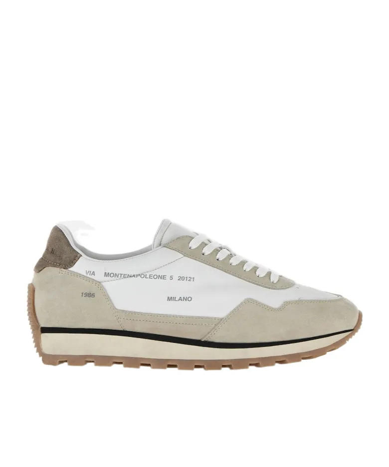 Round-Toe Low-Top Sneakers