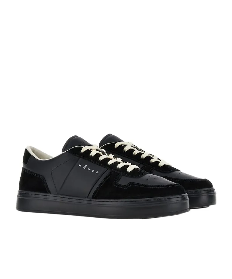 H-Tv Logo Printed Panelled Sneakers