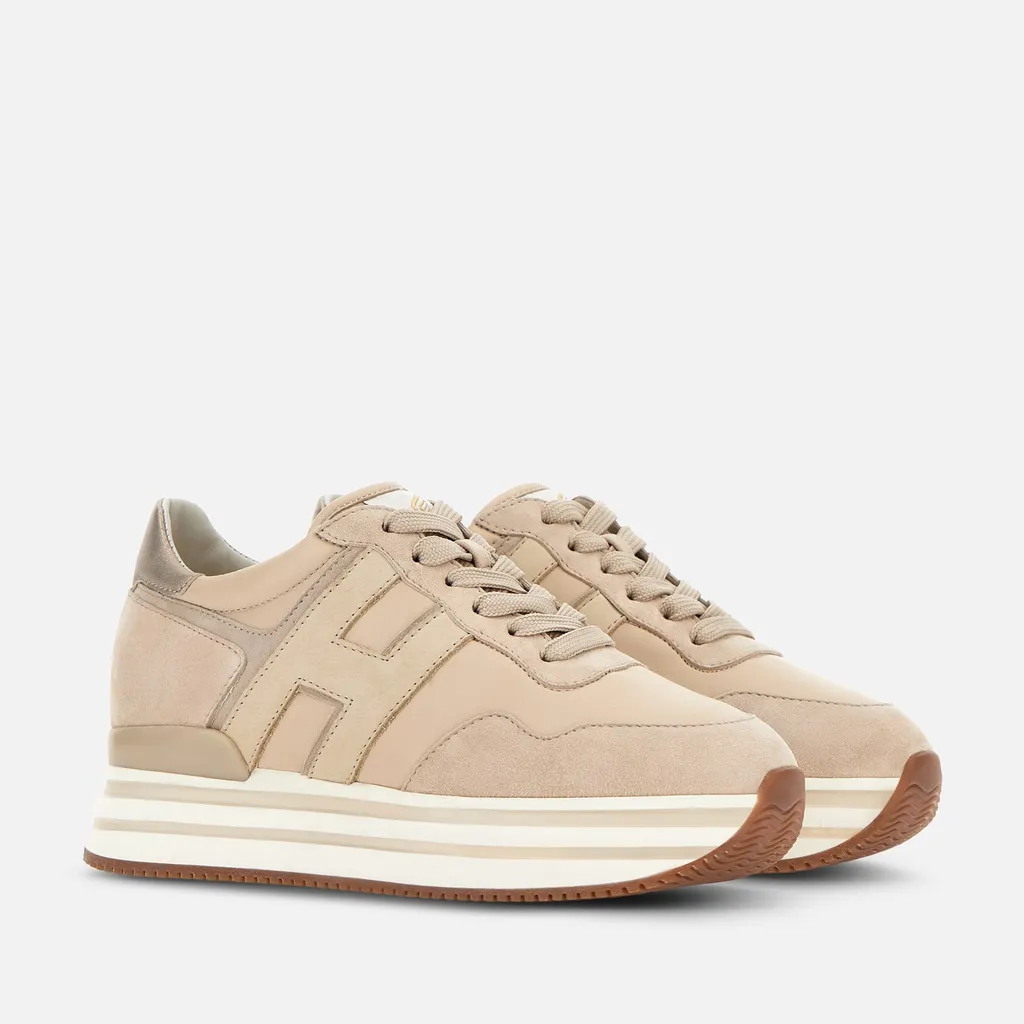 H483 Midi Platform Round Toe Sneakers