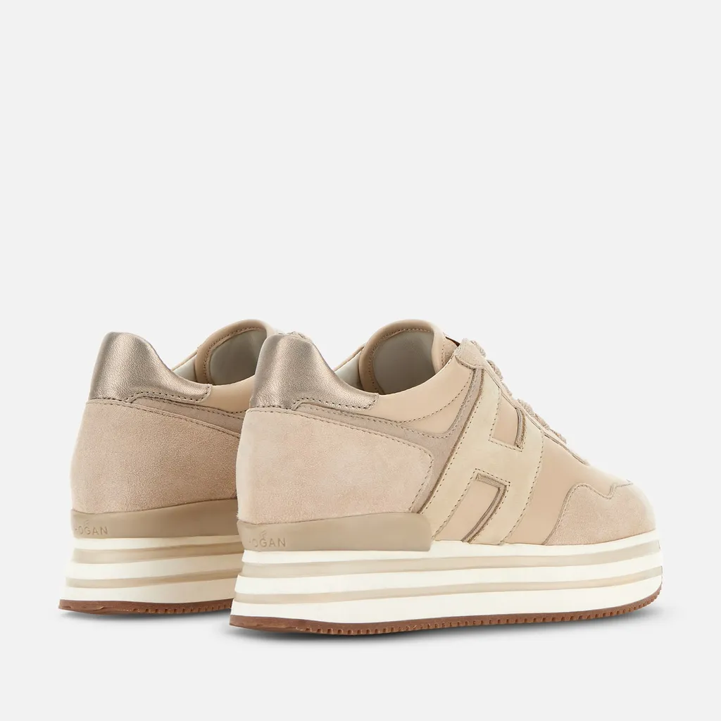 H483 Midi Platform Round Toe Sneakers