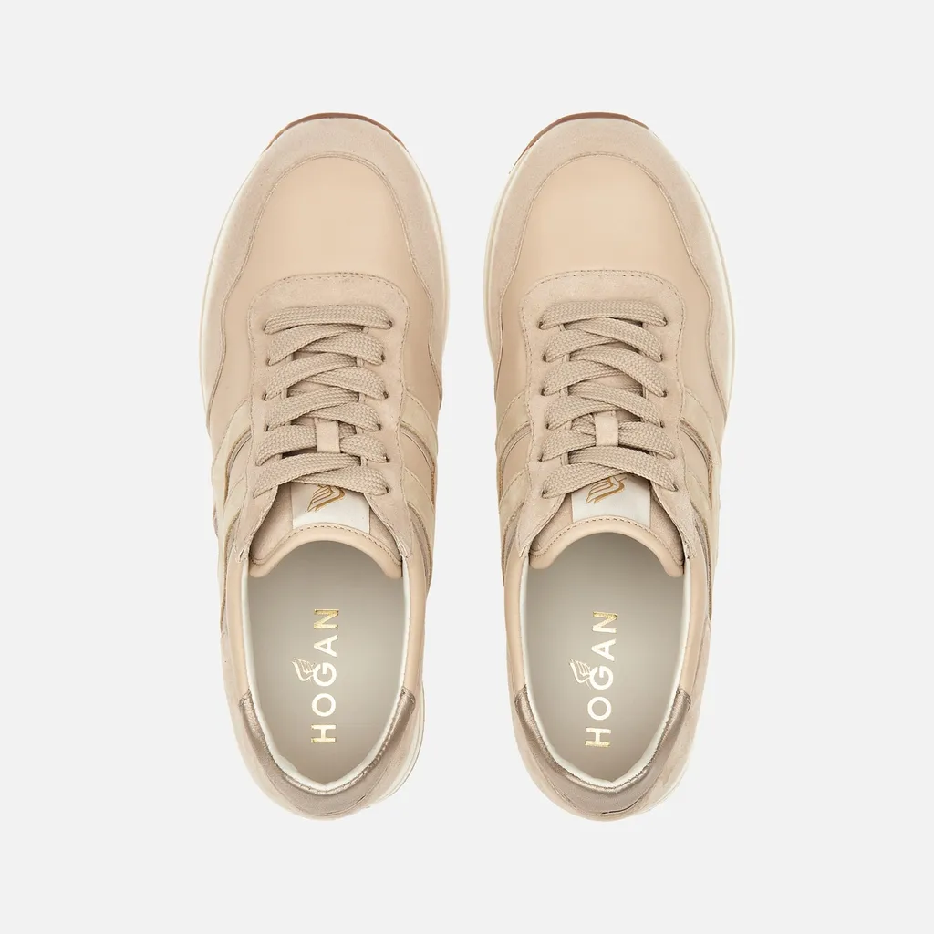H483 Midi Platform Round Toe Sneakers