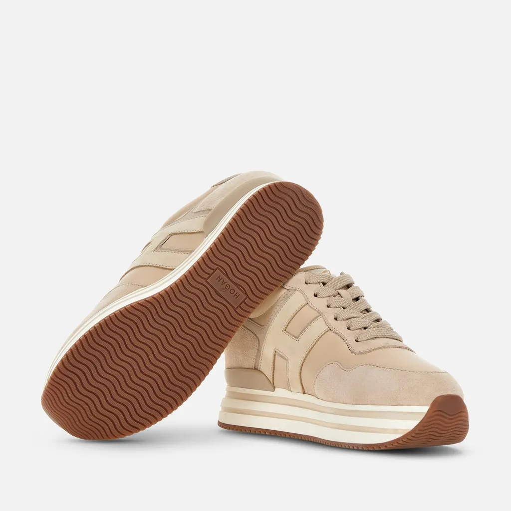 H483 Midi Platform Round Toe Sneakers