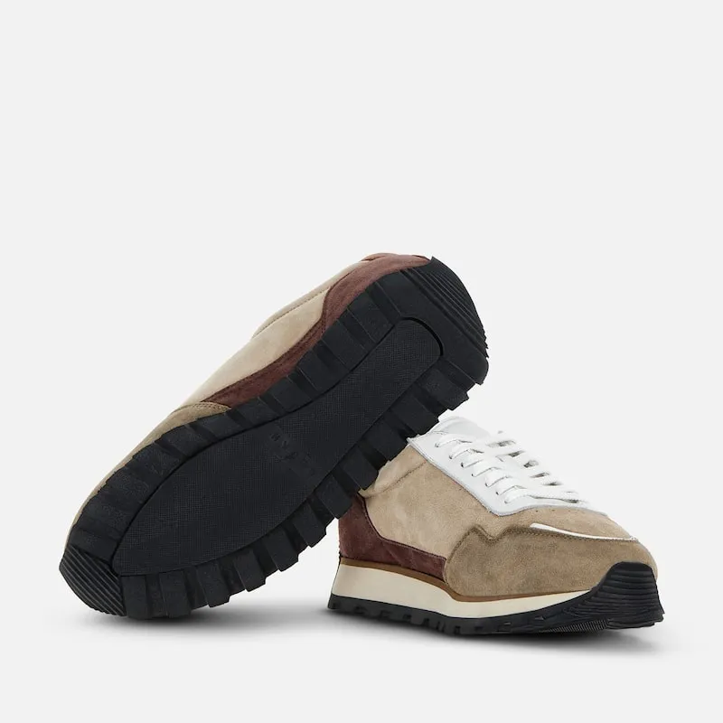Round-Toe Lace-Up Sneakers