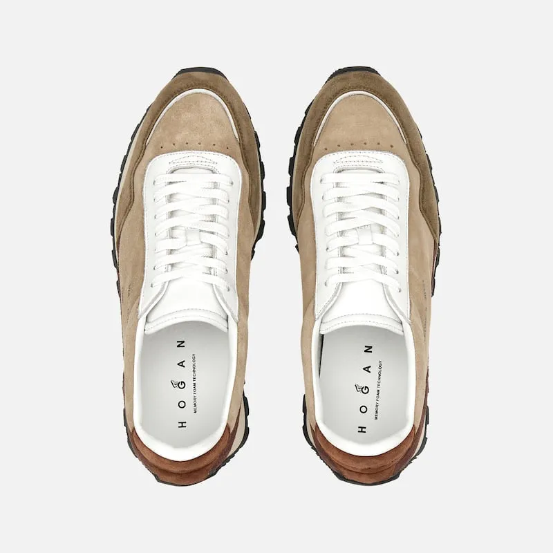 Round-Toe Lace-Up Sneakers