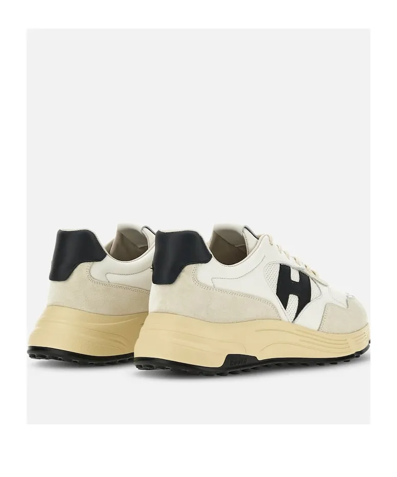 Panelled Lace-Up Sneakers