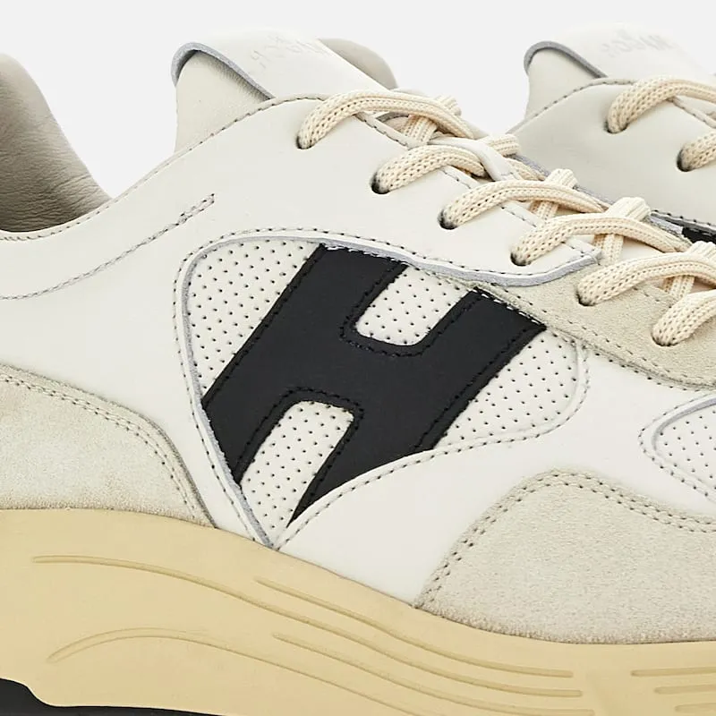 Panelled Lace-Up Sneakers