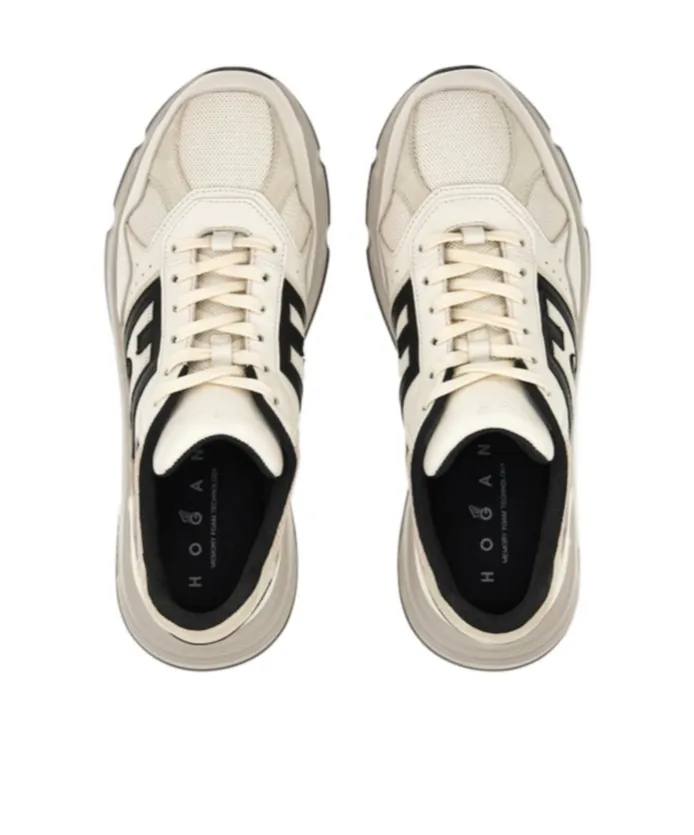 Round-Toe Lace-Up Sneakers