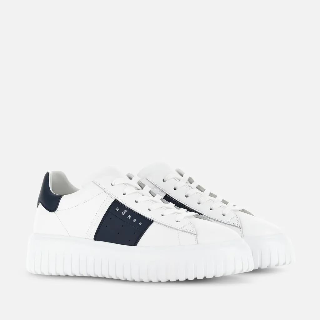 Round-Toe Lace-Up Sneakers