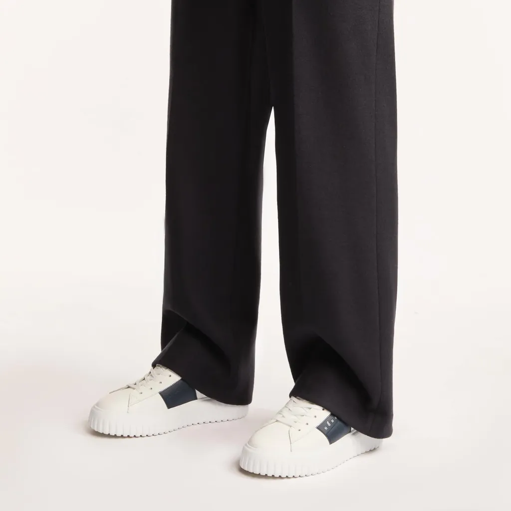 Round-Toe Lace-Up Sneakers