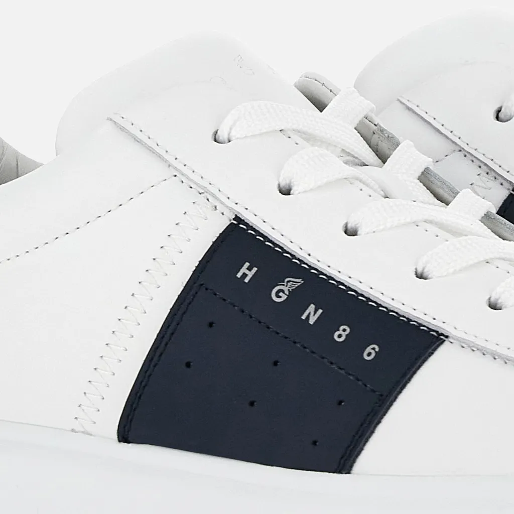Round-Toe Lace-Up Sneakers