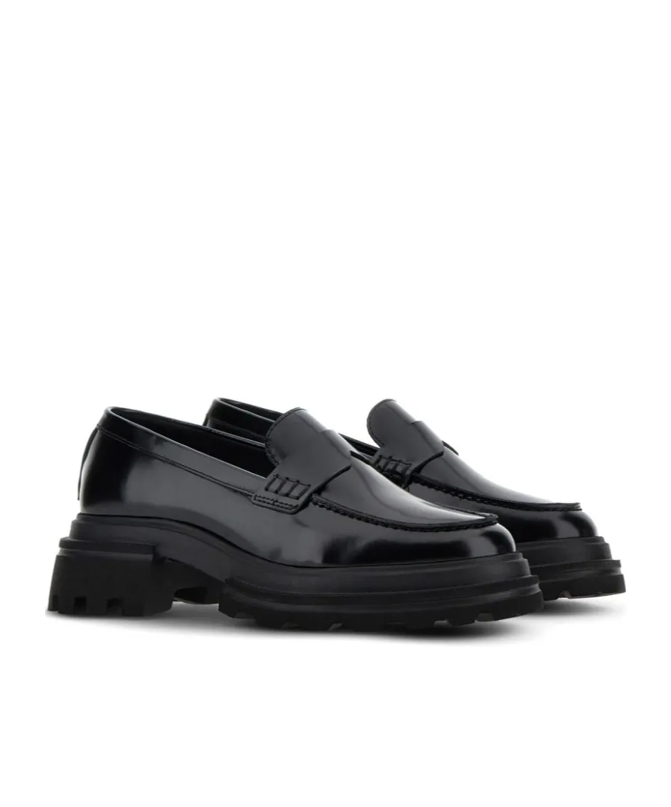 Polished Leather Loafers