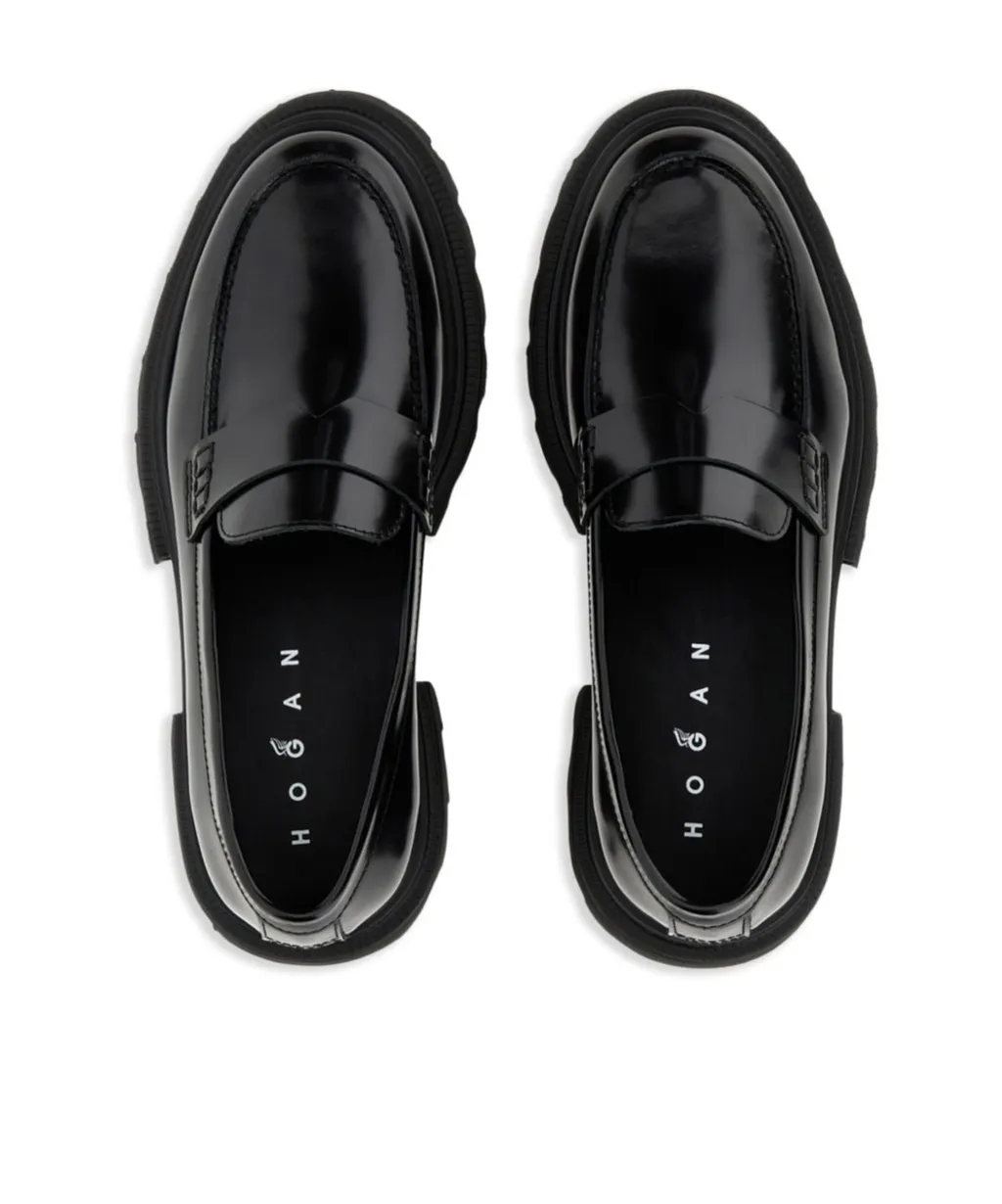 Polished Leather Loafers