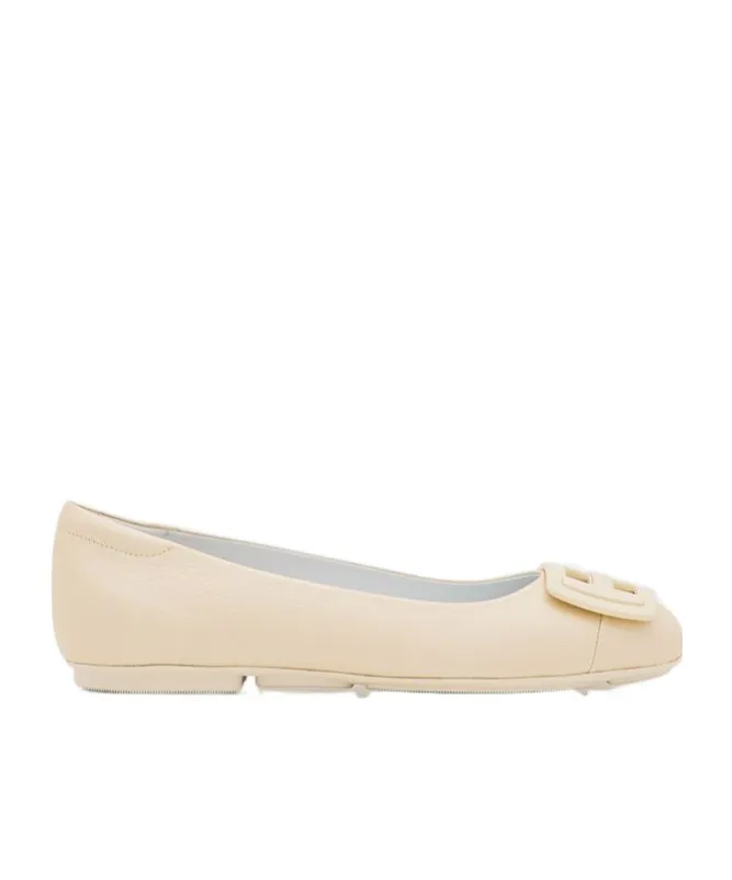 Hogan H661 Logo Plaque Ballerinas
