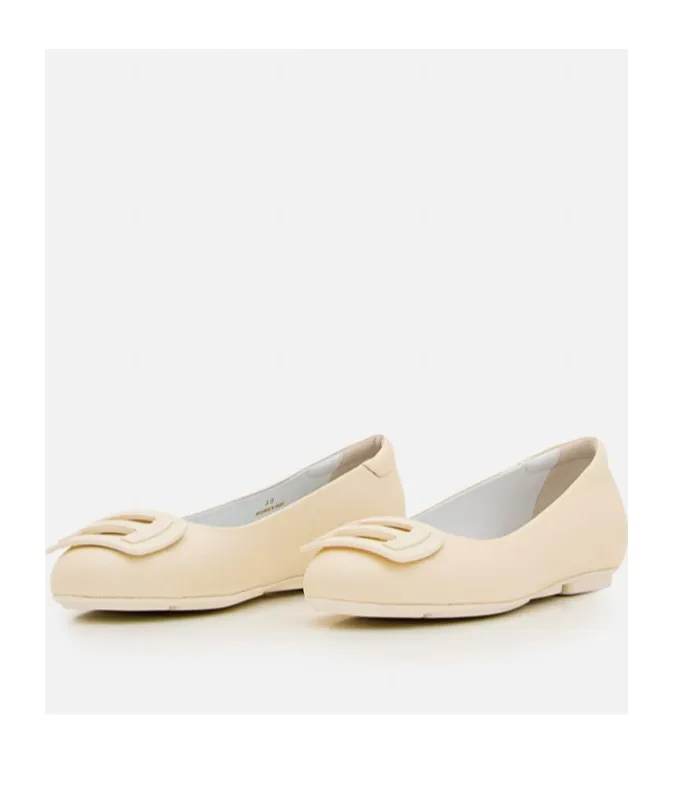 Hogan H661 Logo Plaque Ballerinas
