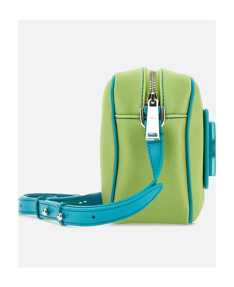 Logo Plaque Zip-Up Shoulder Bag