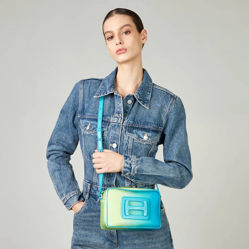 Logo Plaque Zip-Up Shoulder Bag
