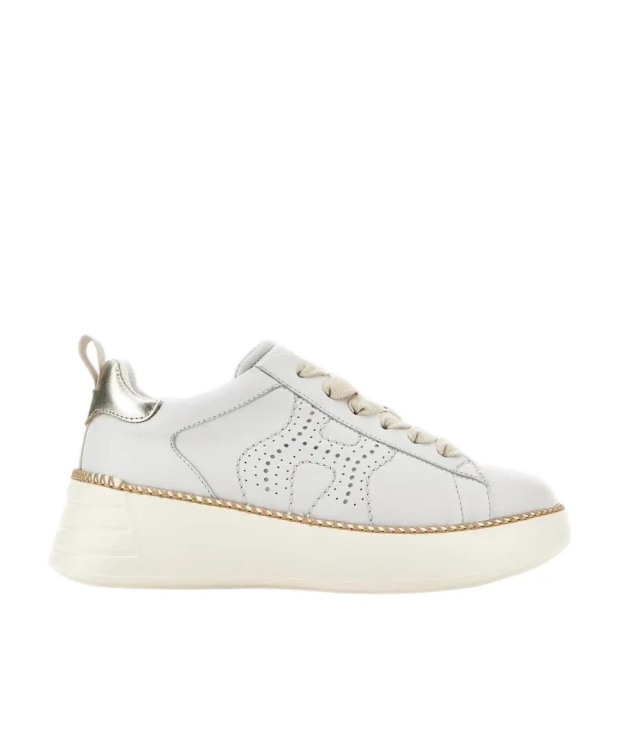 Perforated Detailed Lace-Up Sneakers