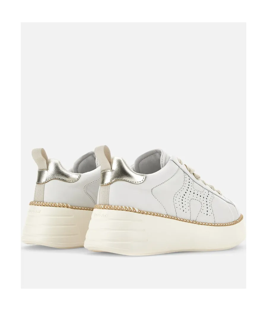 Perforated Detailed Lace-Up Sneakers