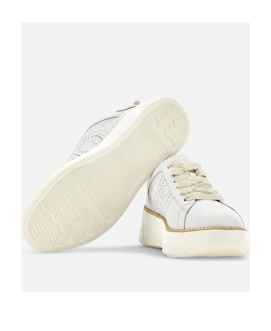 Perforated Detailed Lace-Up Sneakers