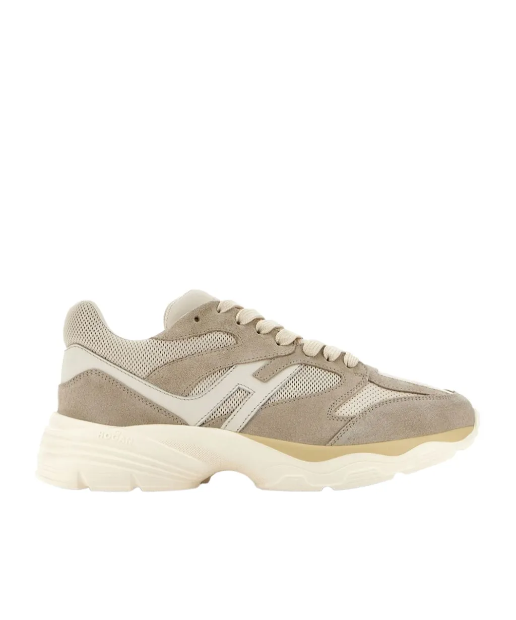 H Logo Patch Panelled Sneakers