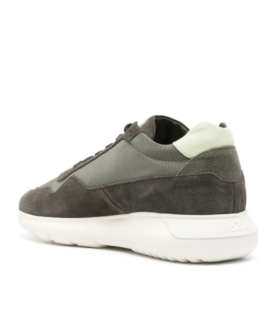 Interactive Panelled Leather Sneakers