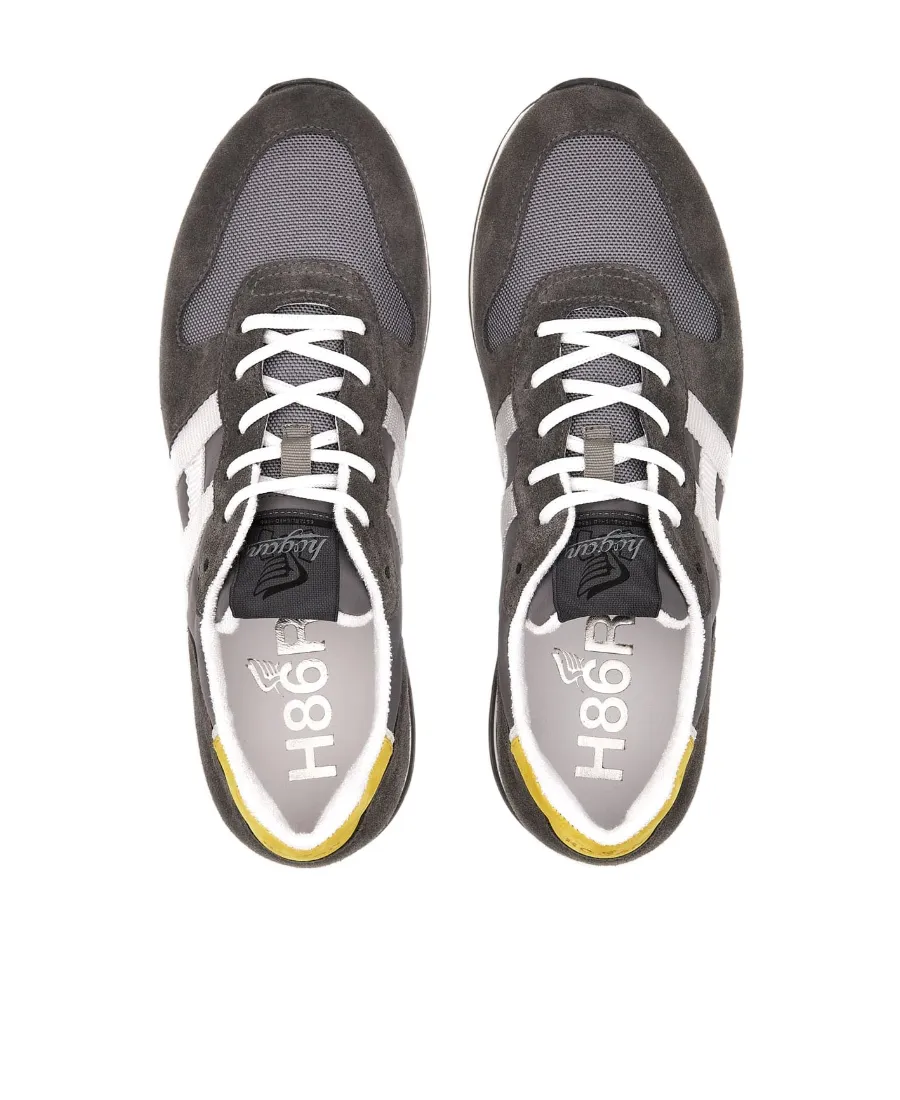 Panelled Lace-Up Sneakers