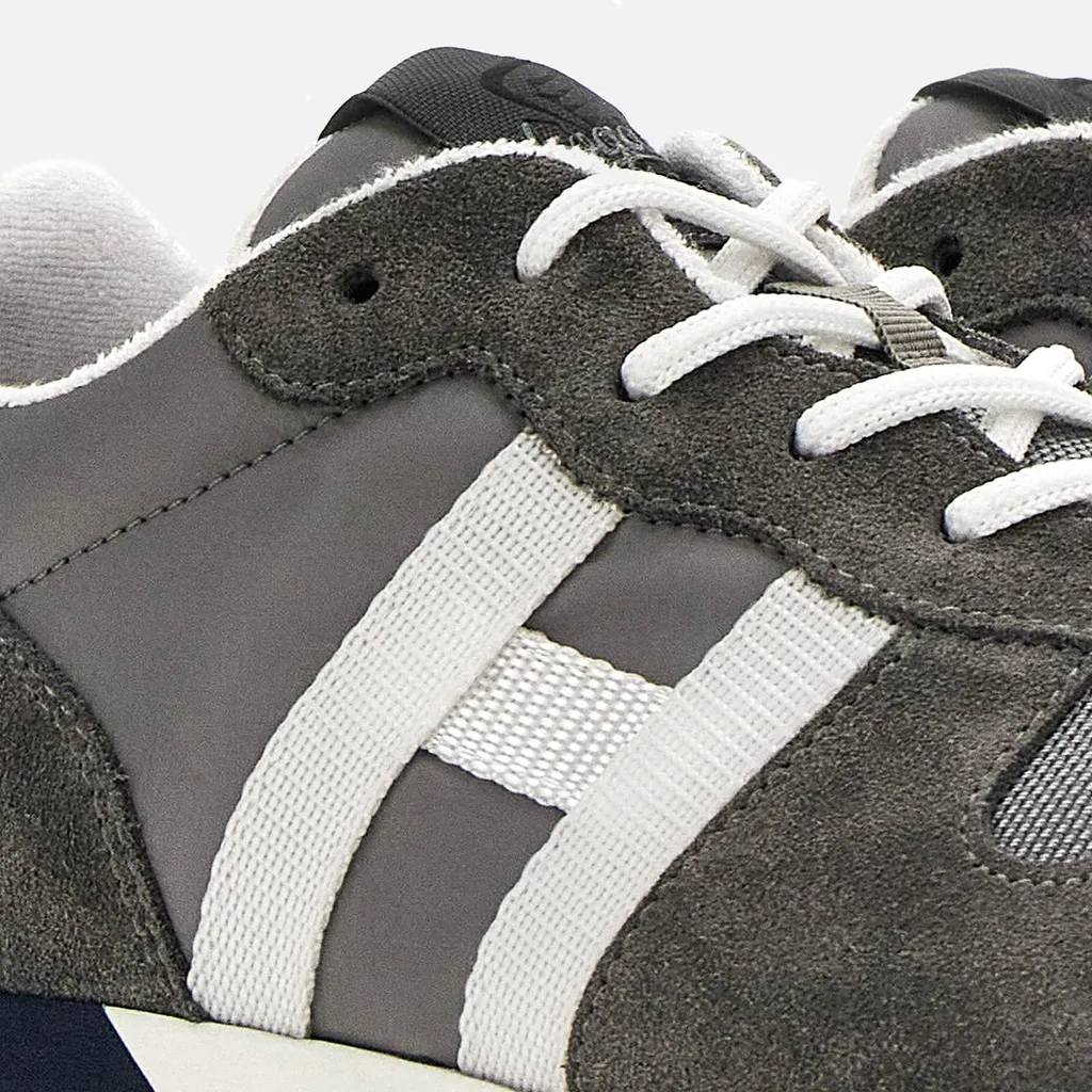 Panelled Lace-Up Sneakers
