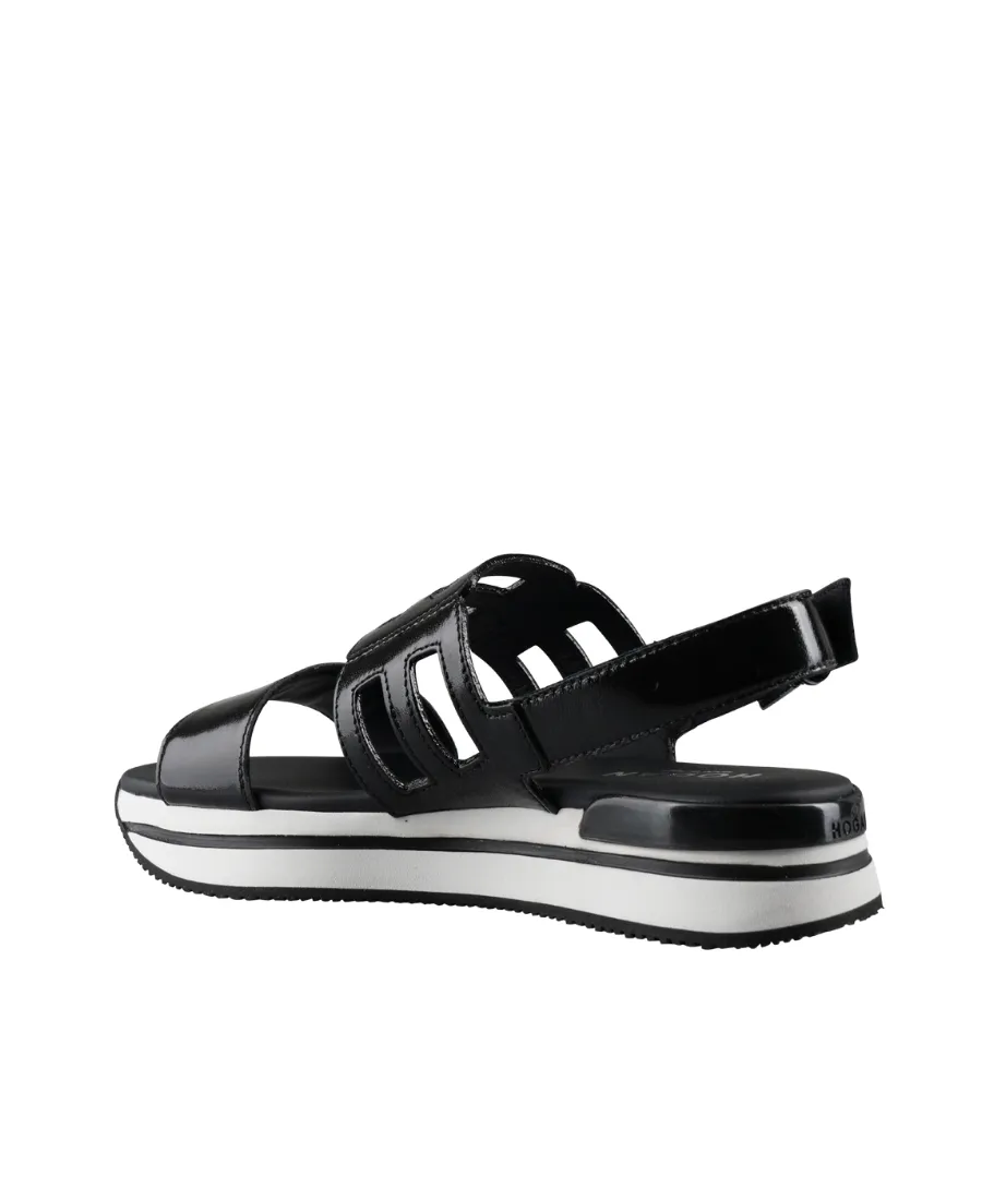 Logo Detailed Slingback Sandals