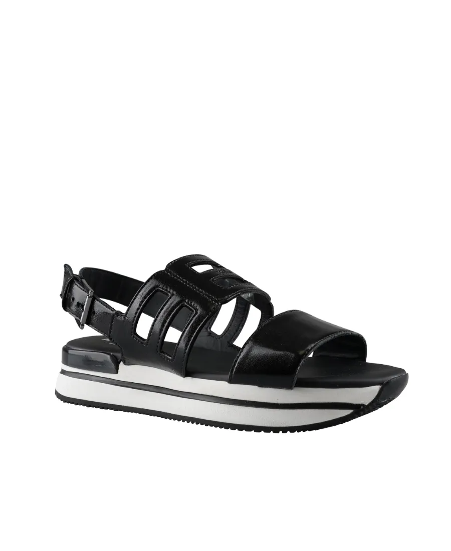 Logo Detailed Slingback Sandals