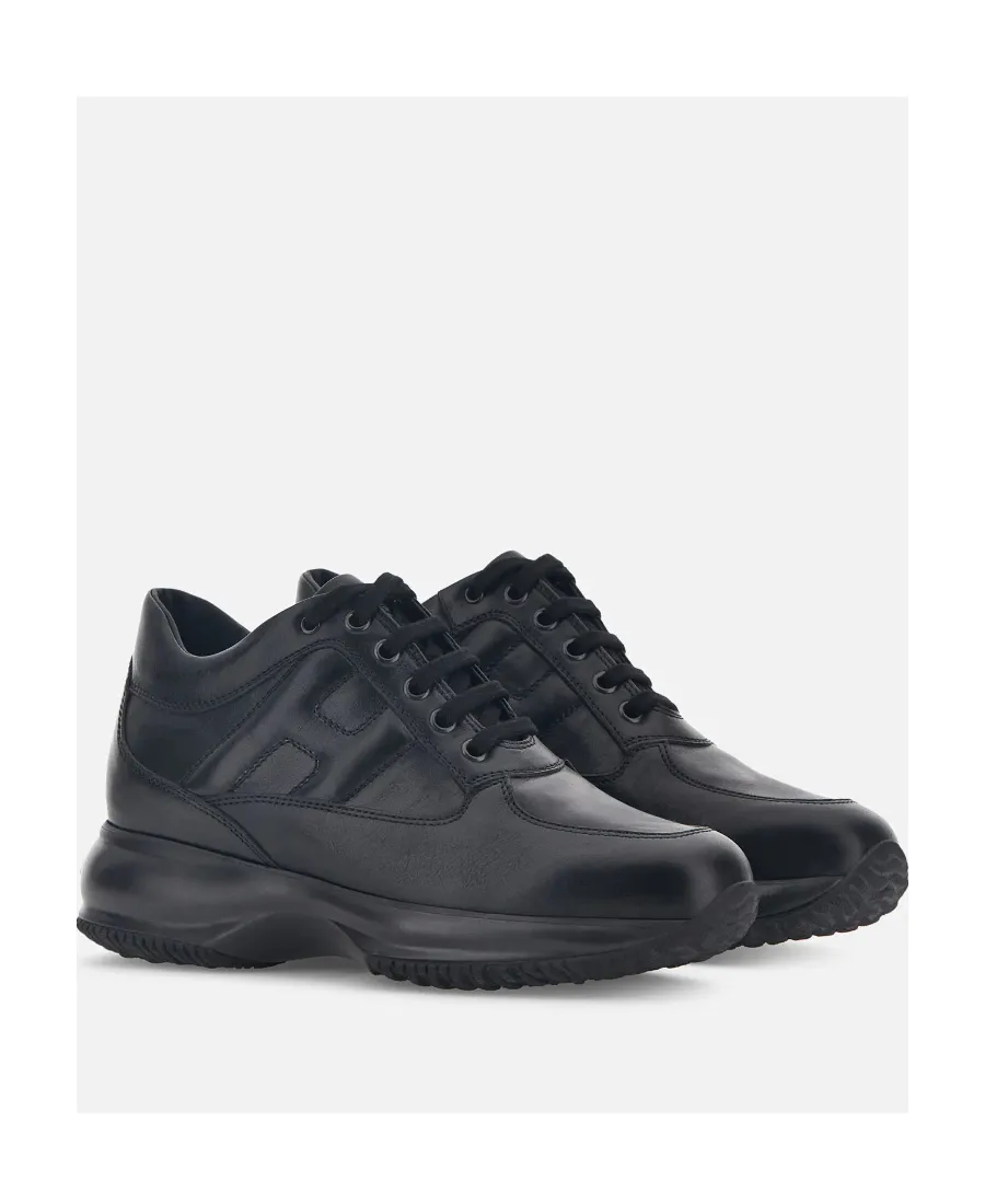 Round-Toe Lace-Up Sneakers