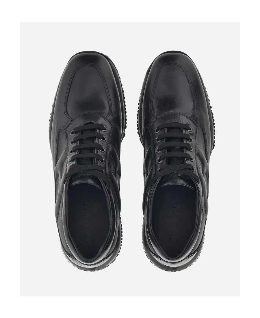 Round-Toe Lace-Up Sneakers