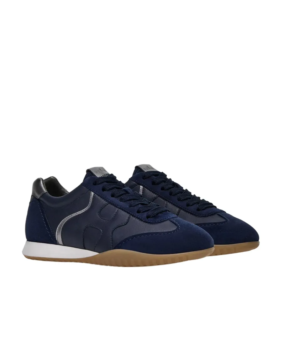 Panelled Lace-Up Sneakers