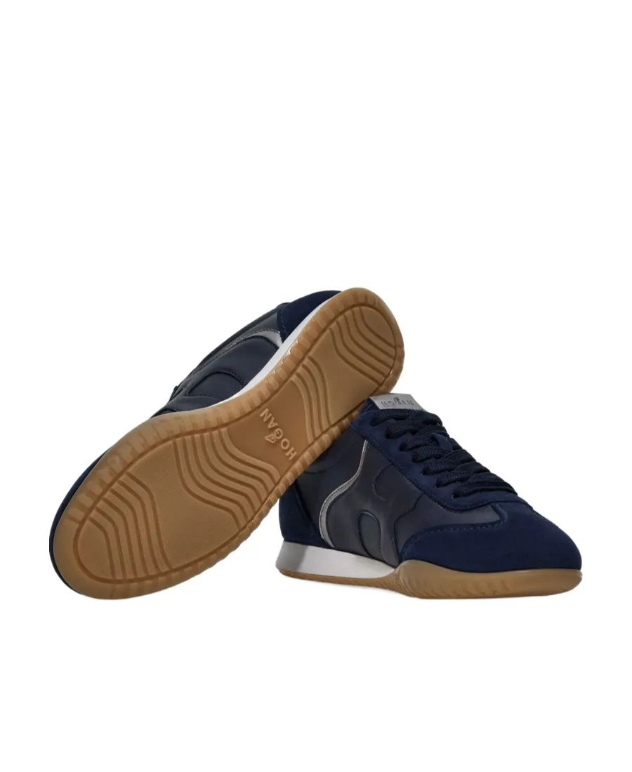 Panelled Lace-Up Sneakers