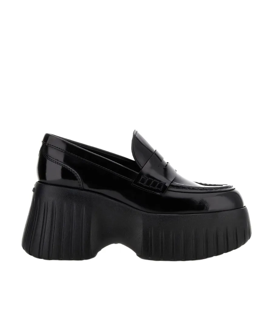 H-Stripes Slip-On Platform Loafers
