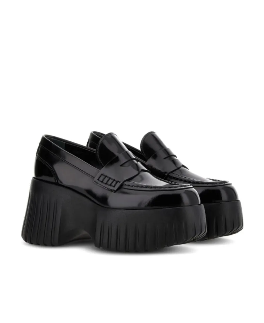 H-Stripes Slip-On Platform Loafers