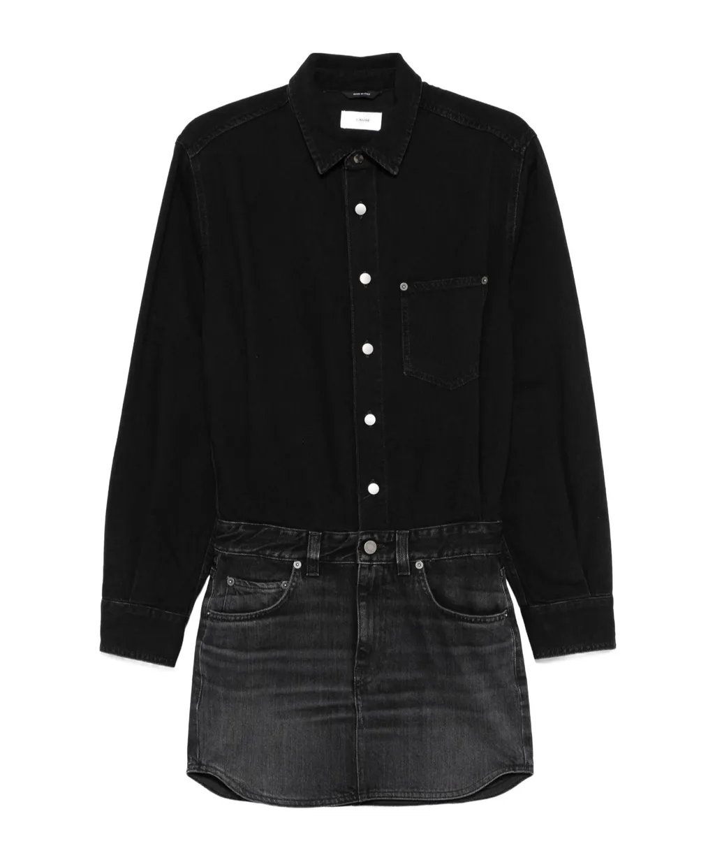 Long Sleeve Patchwork Dress