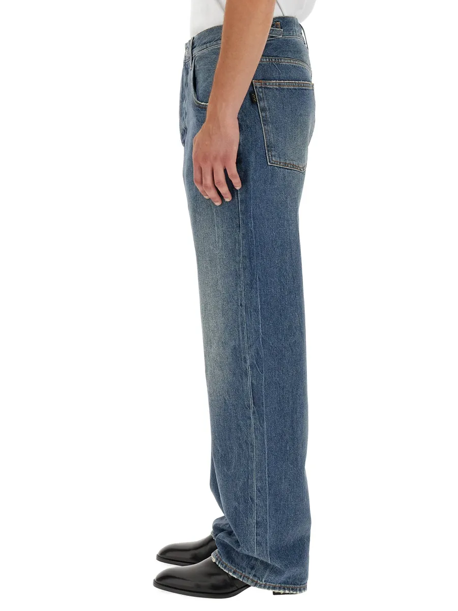 Straight-Leg Cotton Jeans