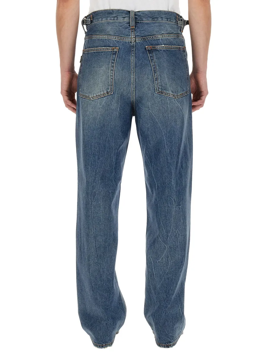 Straight-Leg Cotton Jeans