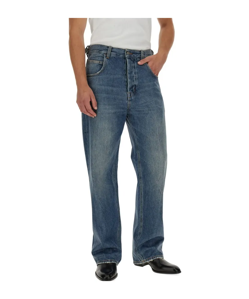 Straight-Leg Cotton Jeans