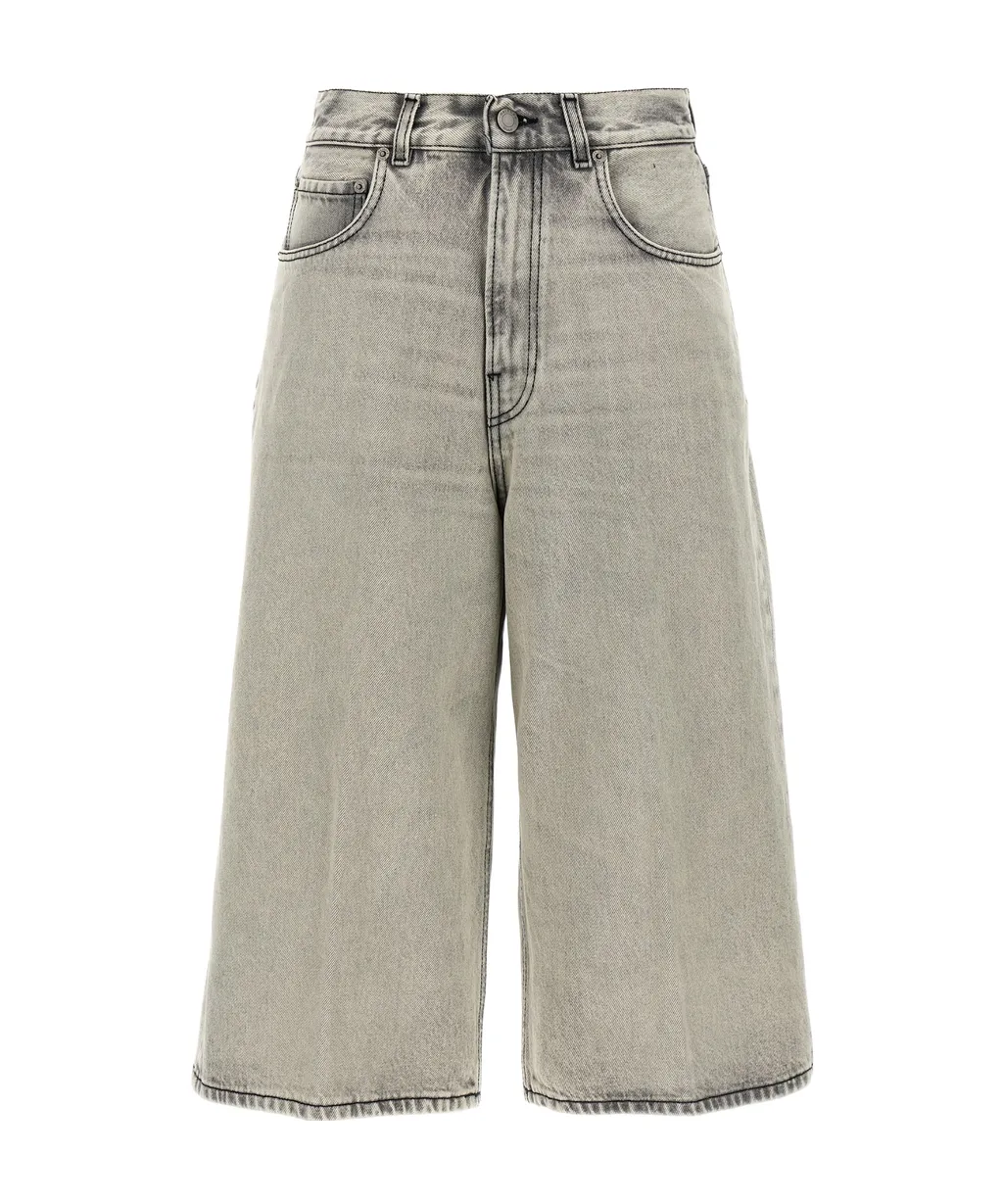Belle Five-Pocket Wide-Leg Jeans