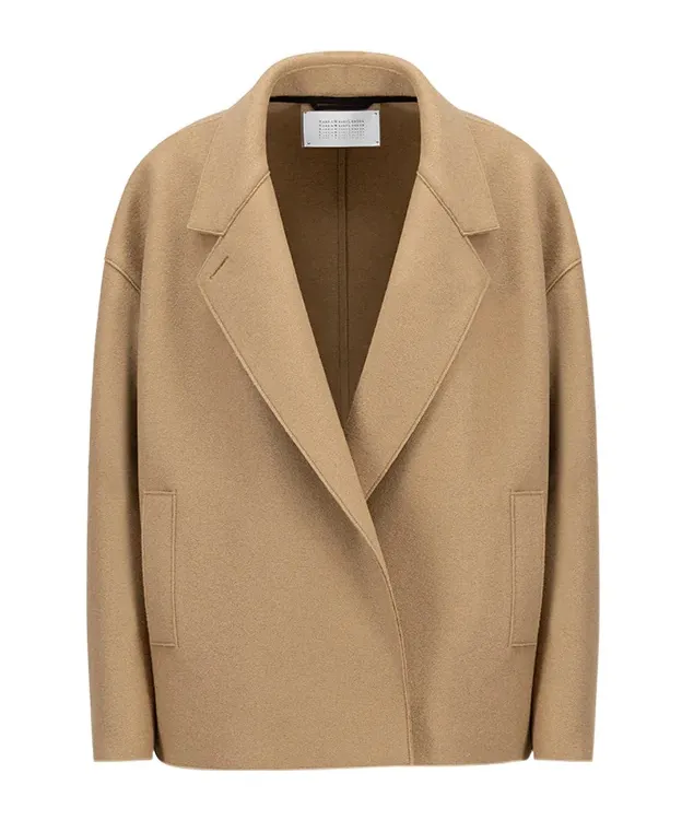 Oversized Boxy Jacket Pressed Wool
