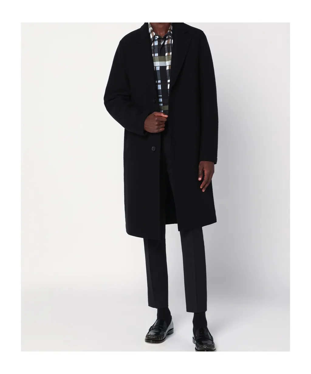 Single-Breasted Wool Coat