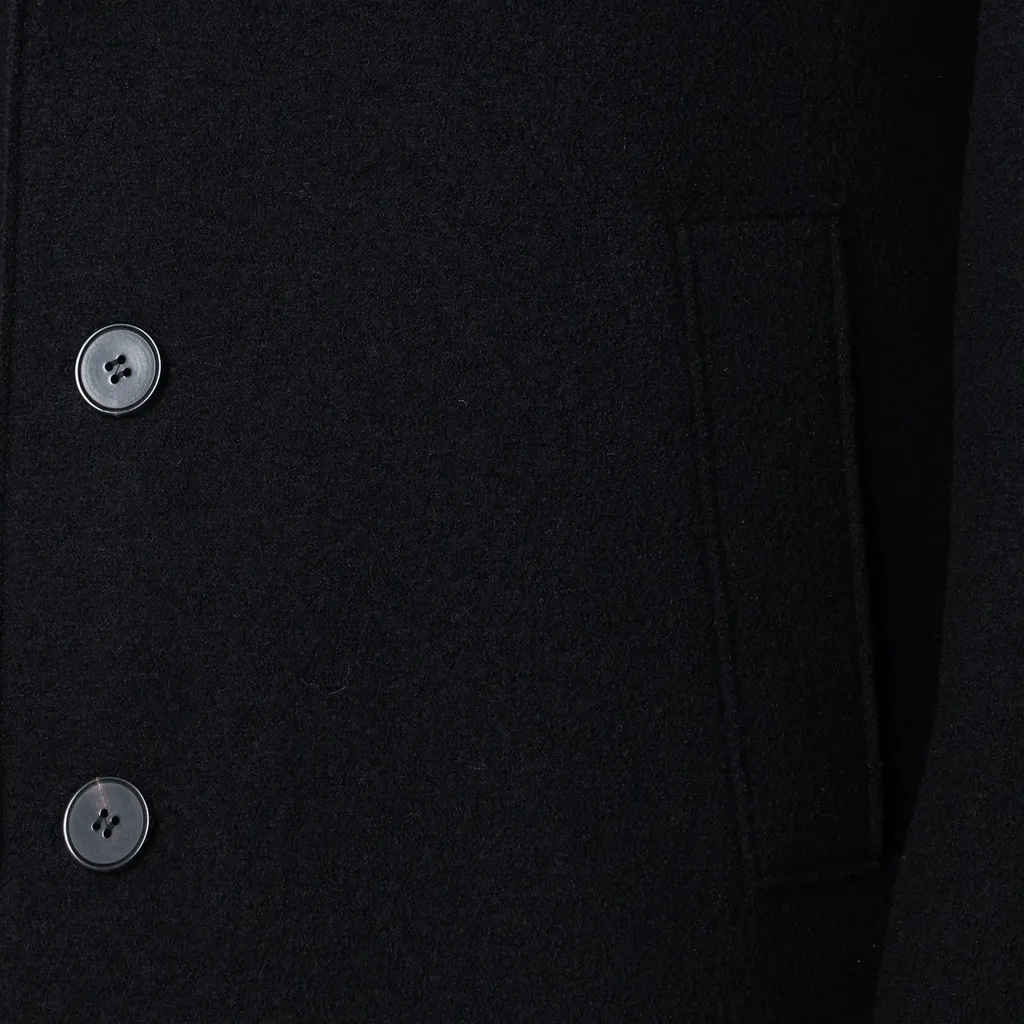 Single-Breasted Wool Coat