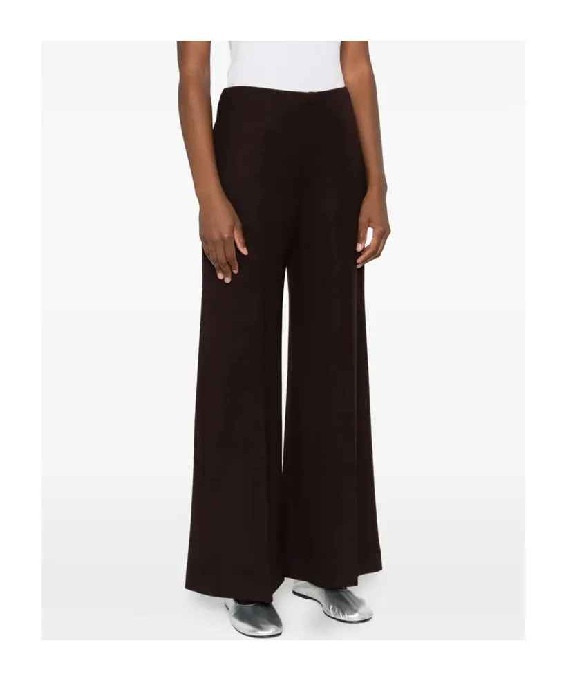Wide-Leg Wool Trousers