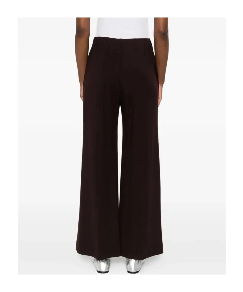 Wide-Leg Wool Trousers