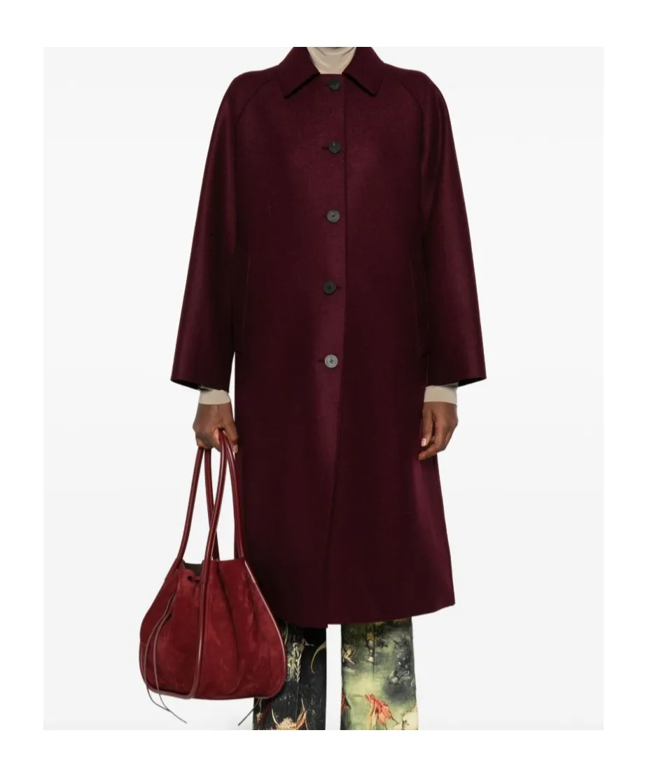 Virgin Wool Single-Breasted Coat