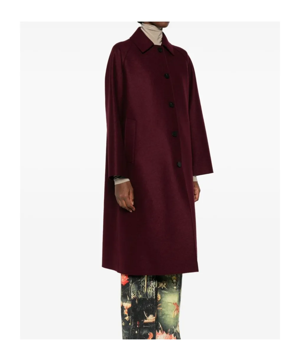 Virgin Wool Single-Breasted Coat