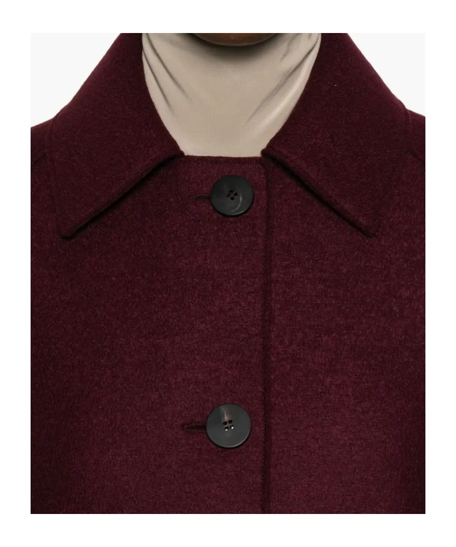 Virgin Wool Single-Breasted Coat